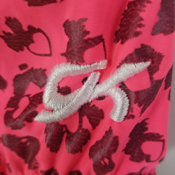 Girl's GK leopard print one-piece swimsuit S - Picture 4 of 5